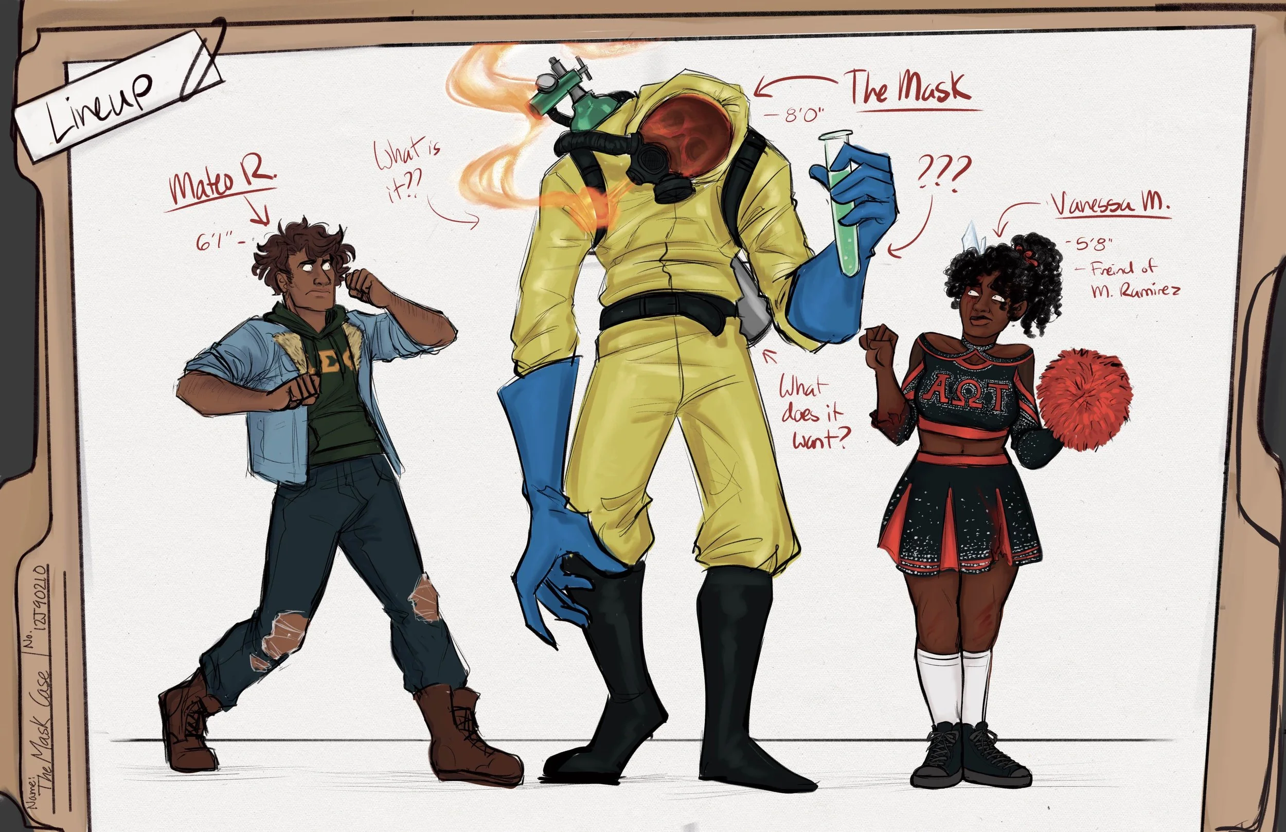 Character lineup for The Mask Case.