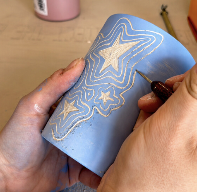 Sip & Sgraffito with Slow Matter