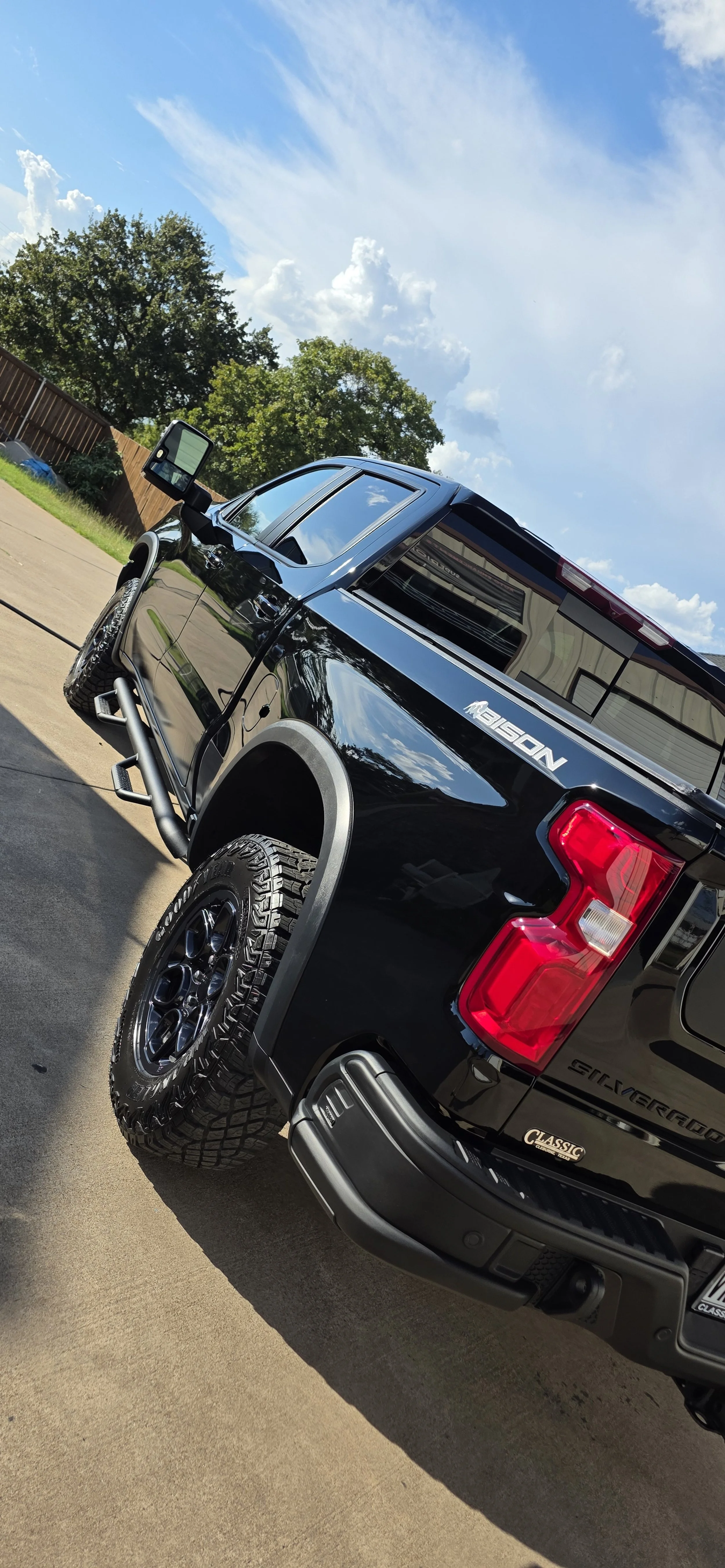 Black GMC Sierra ZR2 Bison showing off Super gloss after getting coated with our graphene matrix