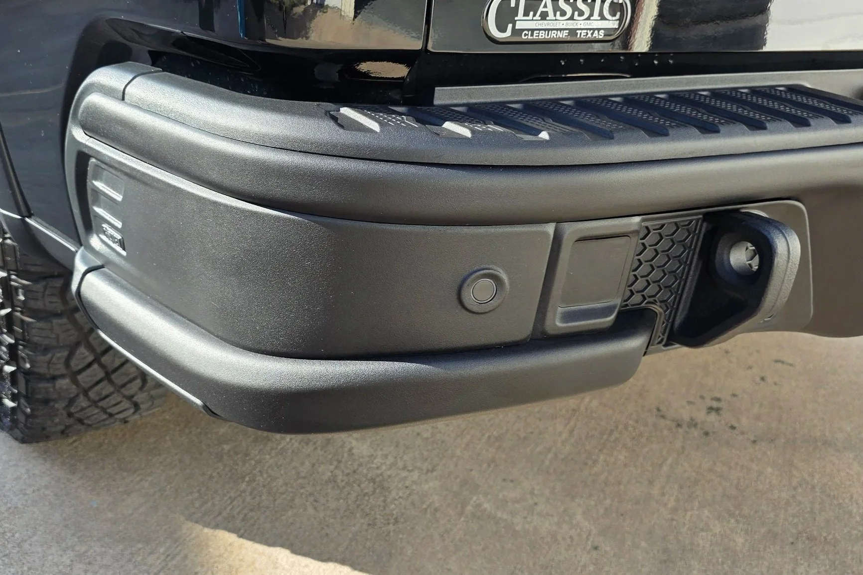 Chevy ZR2 Bison textured bumper repaired in burleson, TX