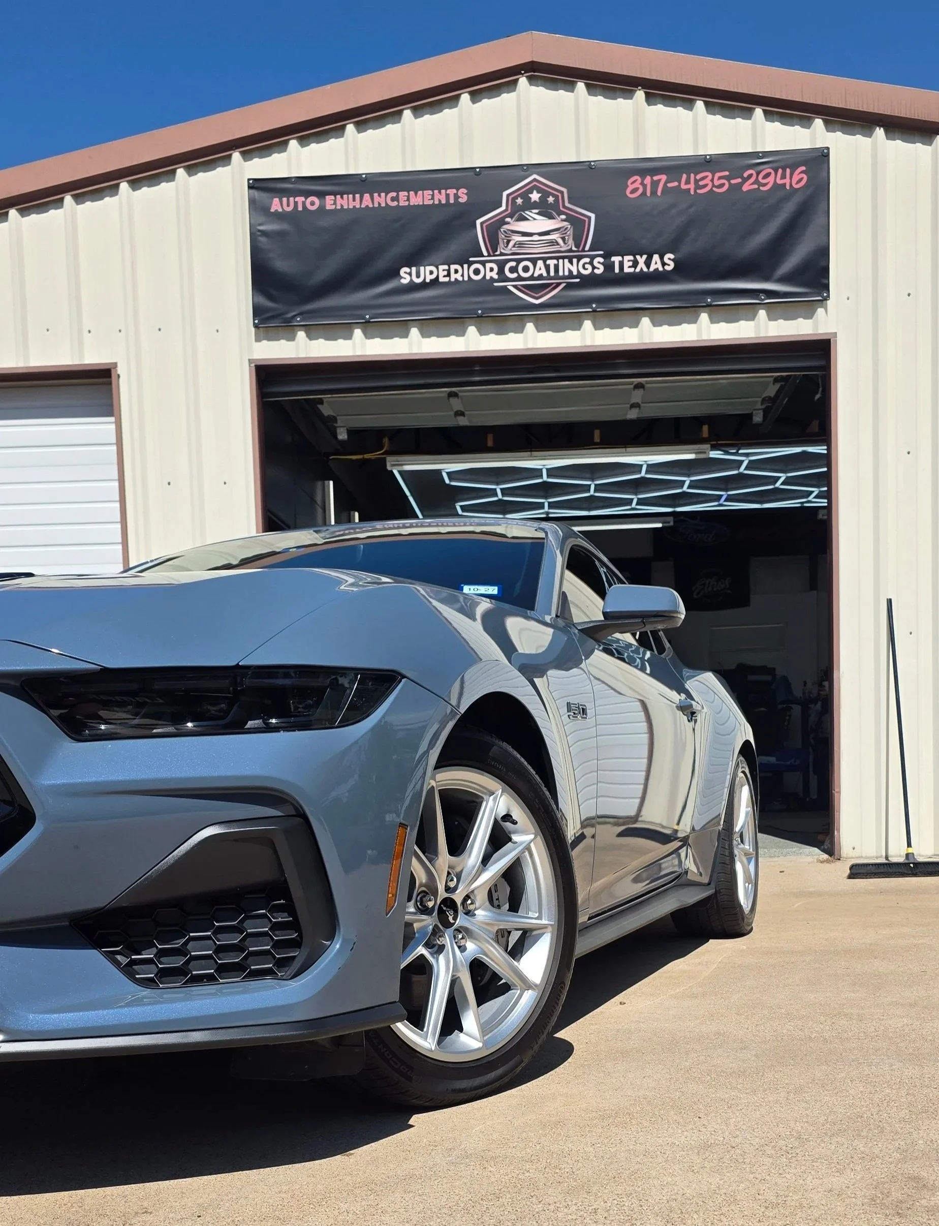 2026 Ford Mustang detail with 1 year graphene sealant