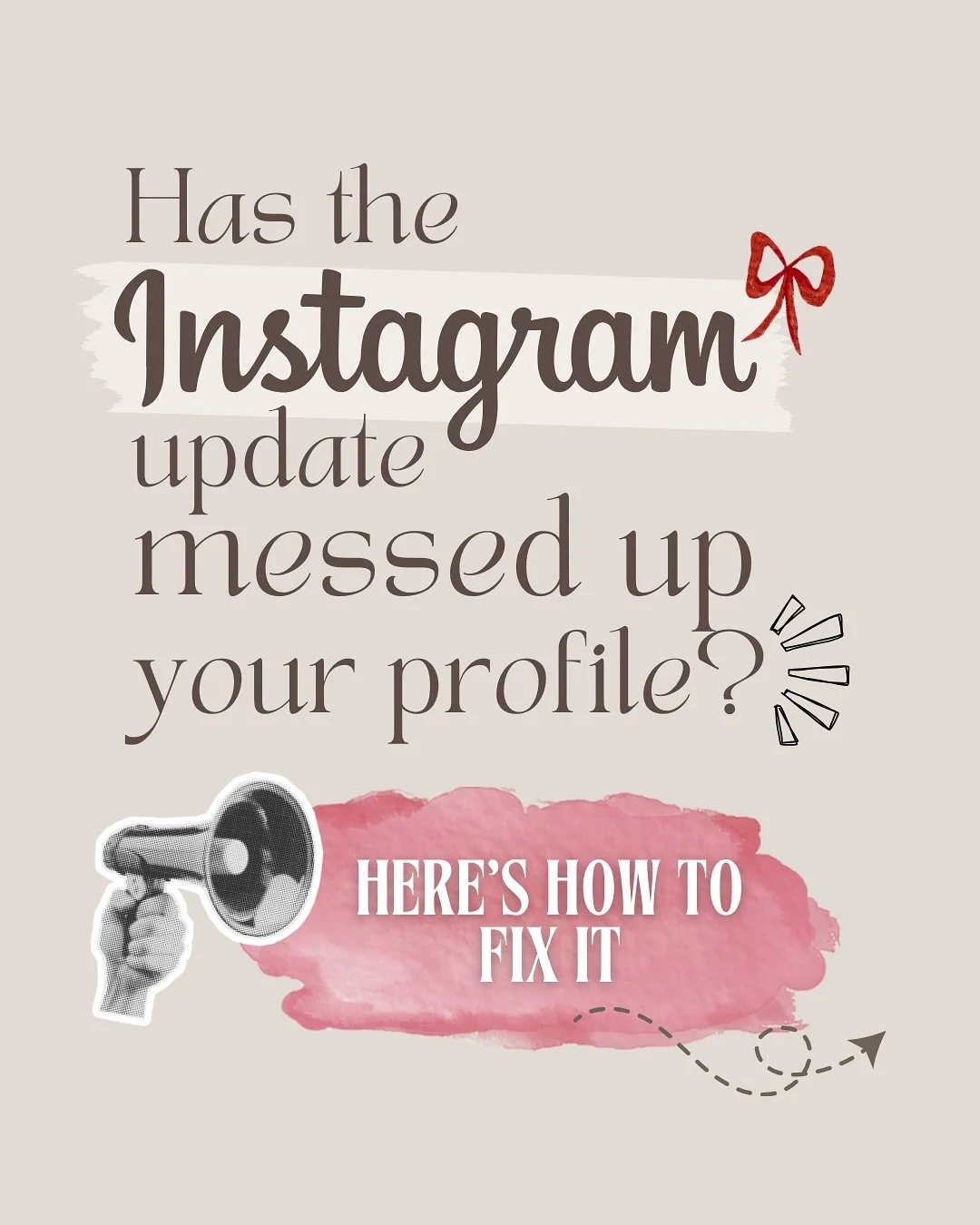 Soo, Instagram changed its profile layout from squares to rectangles (4:5 ratio). This means some of your posts on your grid are looking stretched or cropped 😭

 Don&rsquo;t worry, I&rsquo;ve got the fix! 🫶

Do you like the updated profile layout? 