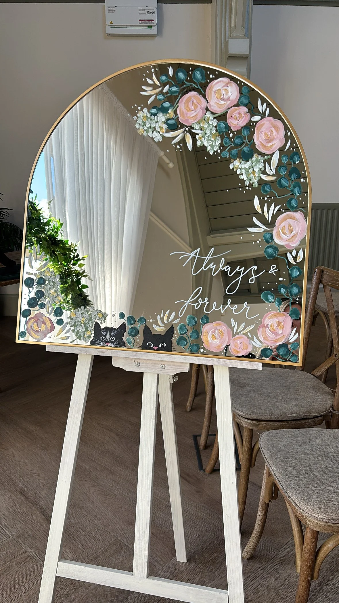 Loved by Lucy Hand Painted Mirror Wedding.jpeg