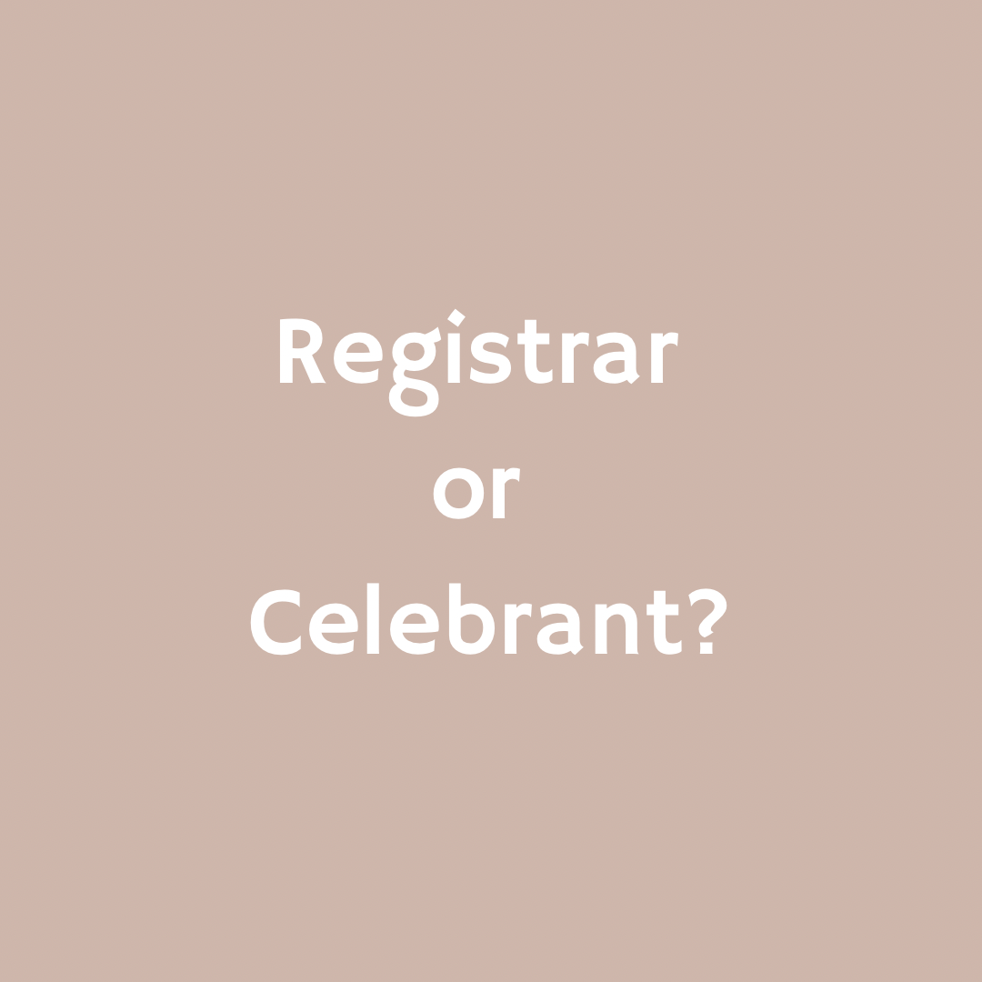 Registrar or Celebrant? What does a Wedding Celebrant actually do …and is it worth having one?