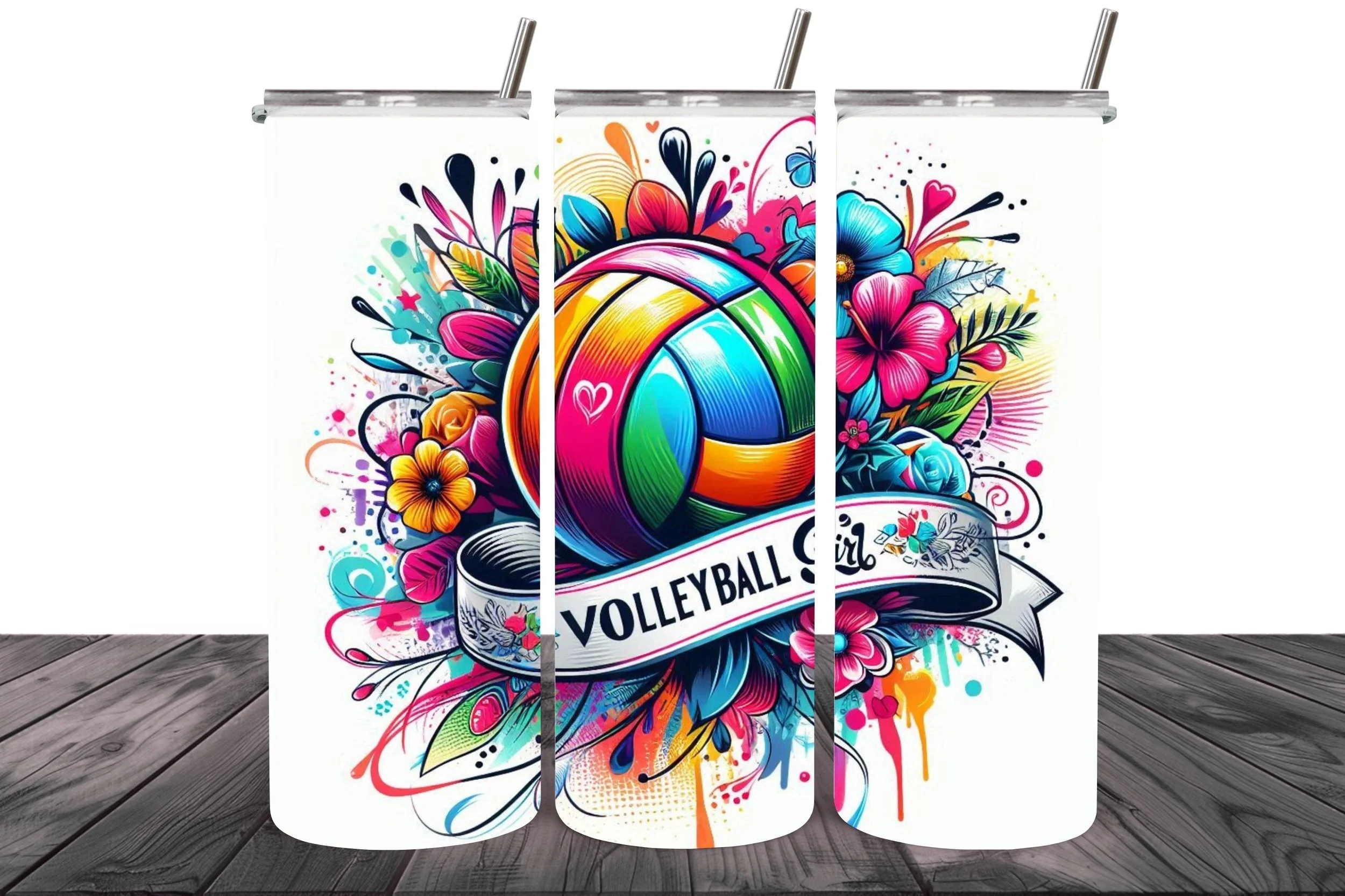 20oz Volleyball Girl Tumbler