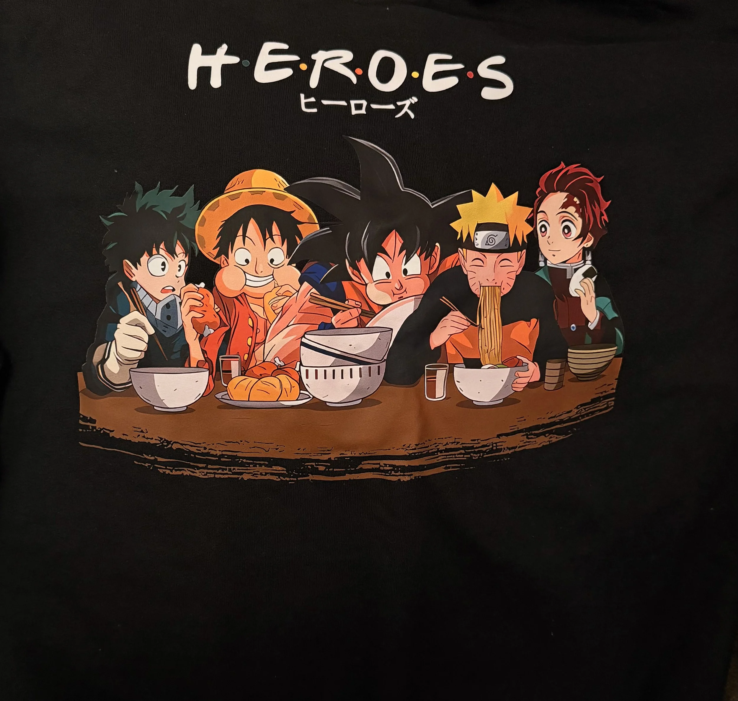 Anime “Heroes” Ramen Night Graphic