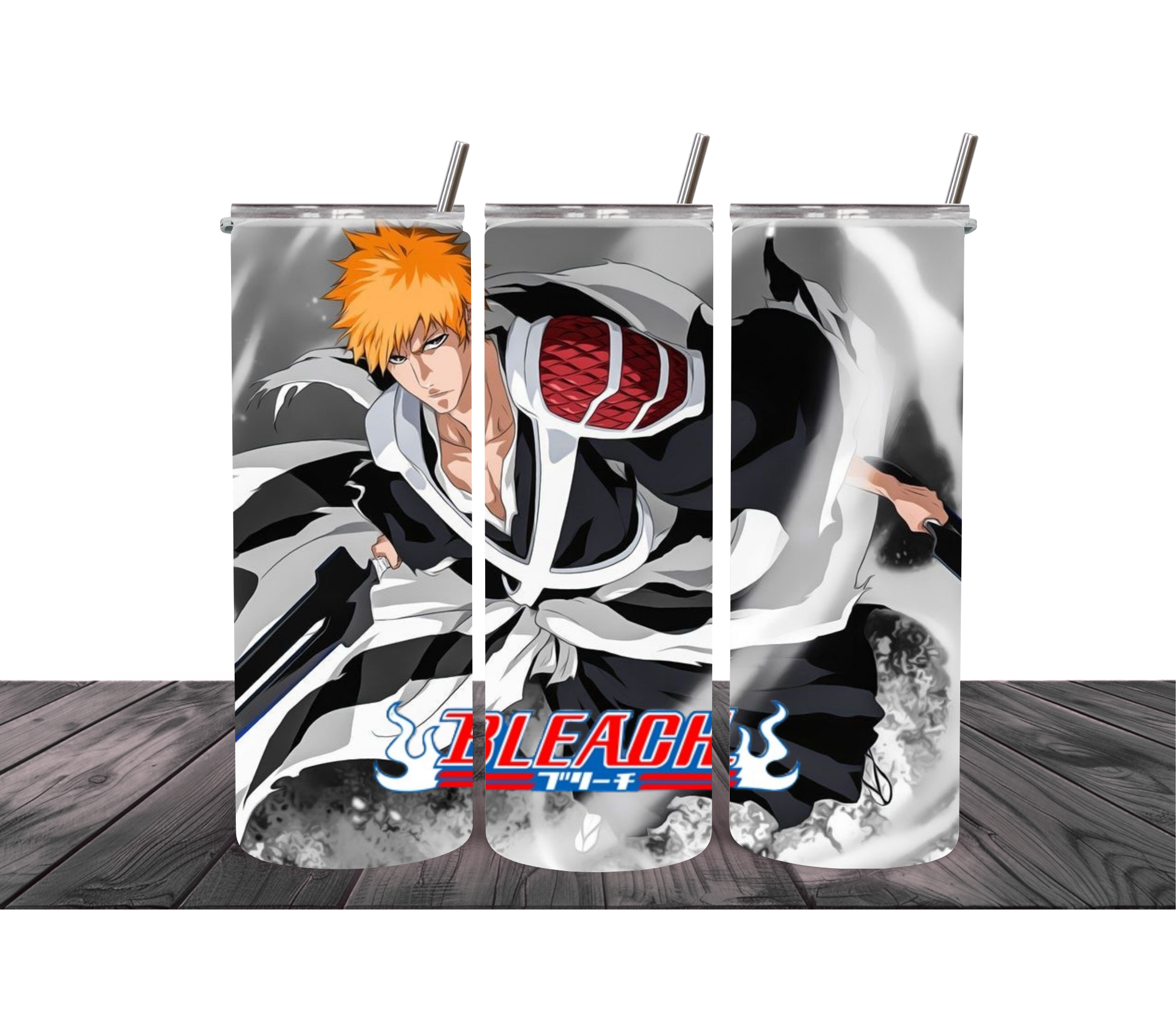 Orange-Haired Soul Reaper Warrior – 20oz Battle Tumbler