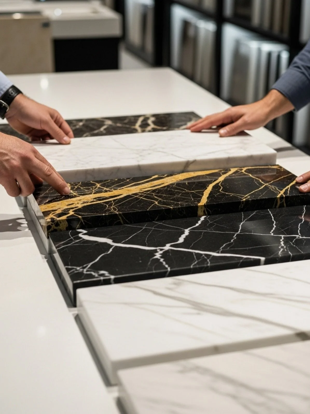 Juntos encontramos la pieza que completa tu visi&oacute;n.

#marmel #piedranatural #porcelanato #muestras