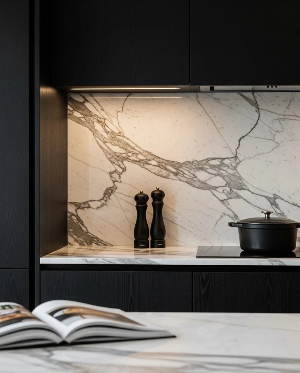 Dise&ntilde;os que inspiran, materiales que perduran.🗻🤍

#calacatta #cuarzo #marmol #mx #cucina #design
