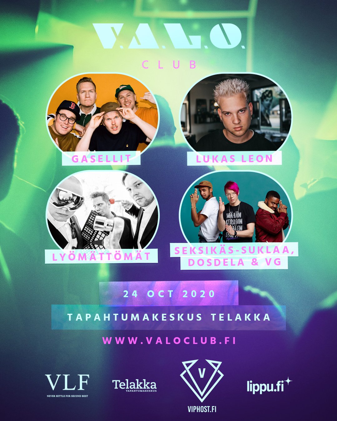 VALO Club poster, 2020