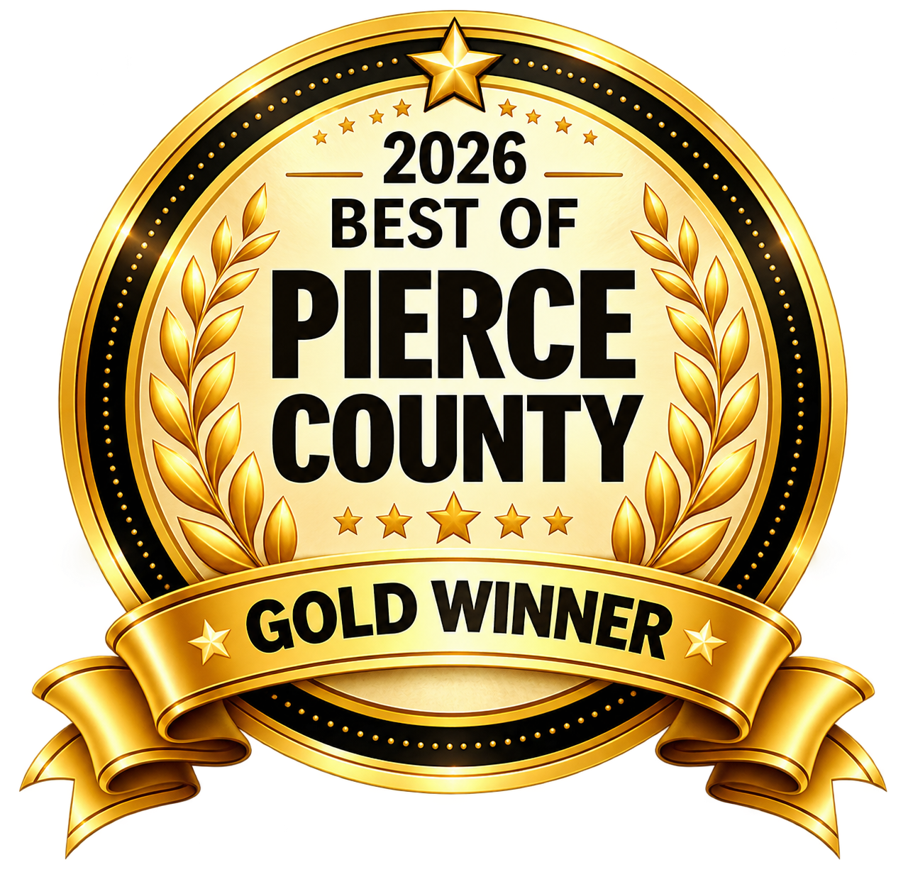 NexxLevel Bookkeeping & Tax Services recognized as the 2026 Best of Pierce County Gold Winner in the Accounting Firm category.