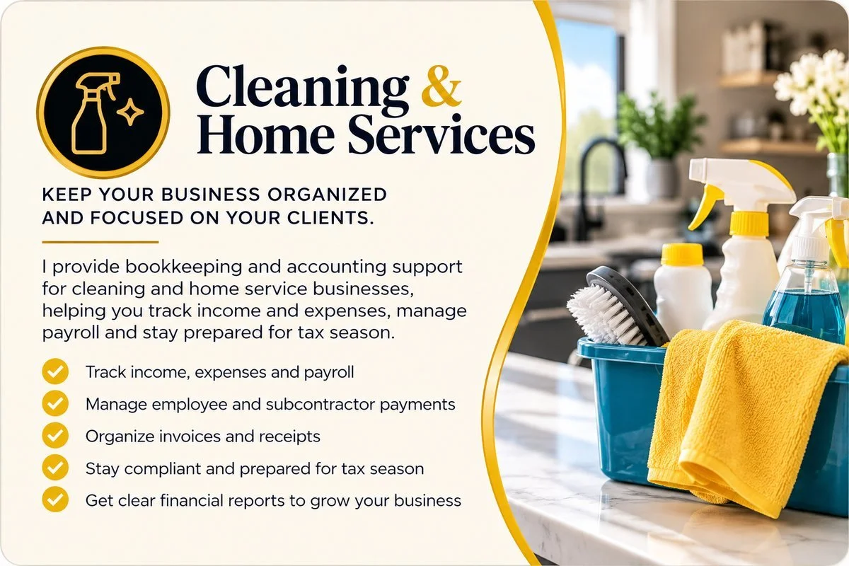 NexxLevel bookkeeping for cleaning and home service businesses, including payroll, expense tracking, invoices and financial reporting.