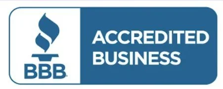 Better Business Bureau BBB Accredited Business badge displayed on the NexxLevel Bookkeeping & Tax Services website.