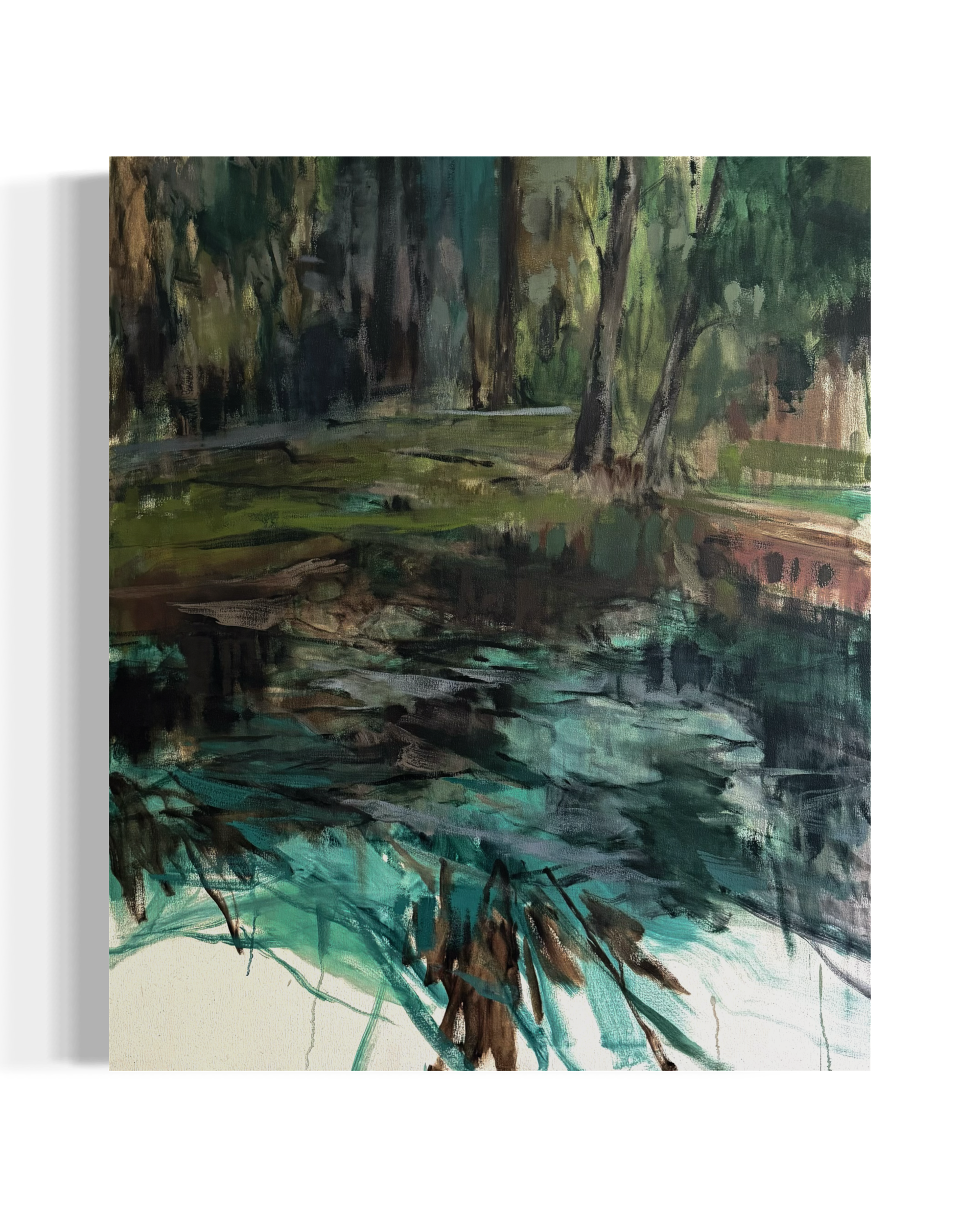 even the mosses | 120x100 cm | oil on canvas