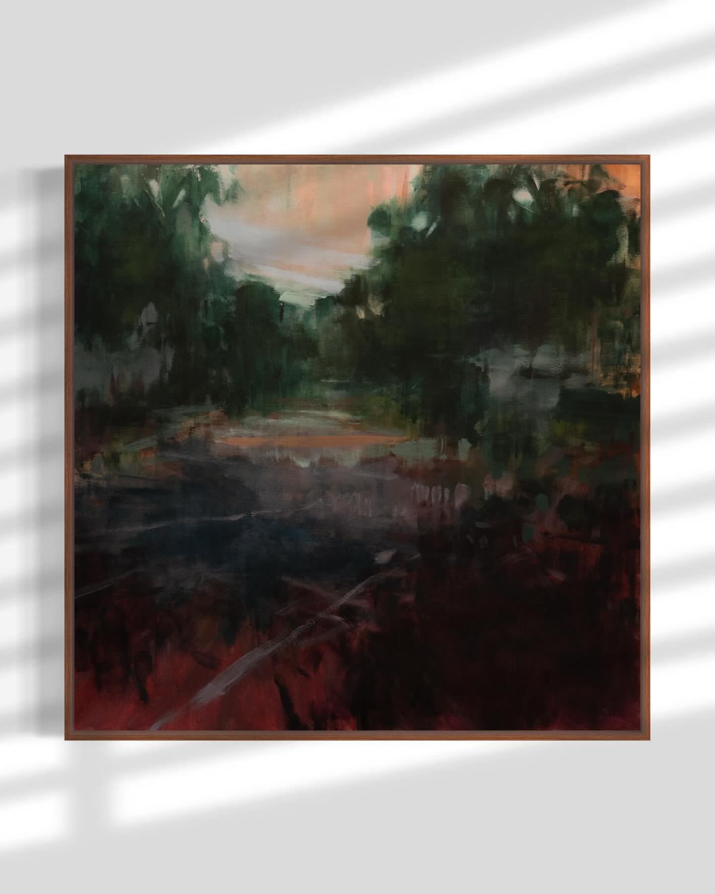 This painting started in a very different place than the one it ended. I had worked on it for a few layers but it just didn&rsquo;t feel&hellip;honest. I listened to that impulse, knowing that in order to find its true form I had to sacrifice where i