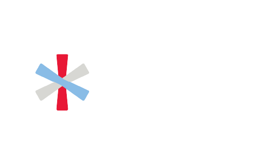 Logo of the National Diaper Bank Network featuring a stylized diaper with red, white, and blue elements.