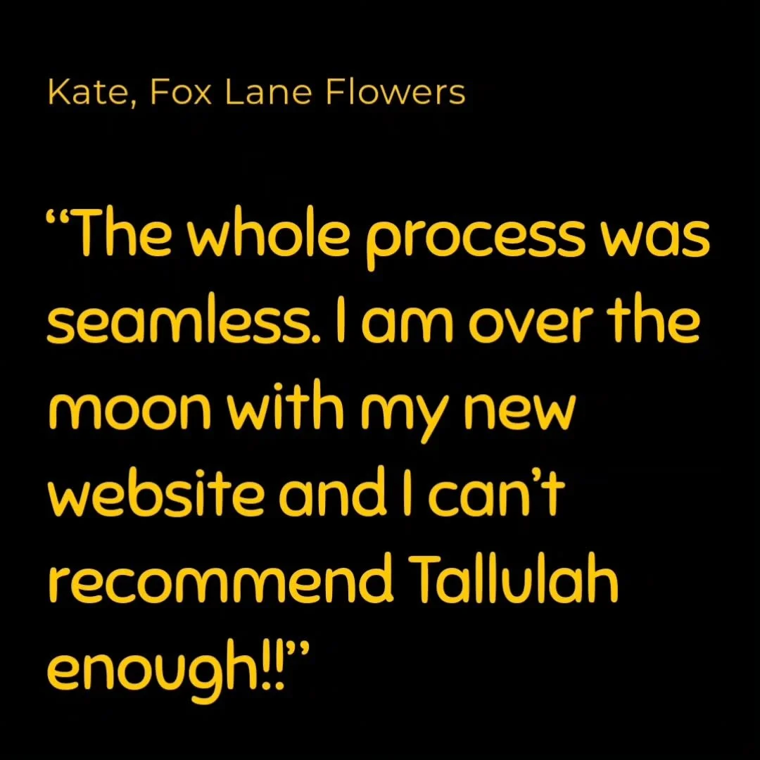 Don't just take my word for it, take a look at this lovely testimonial from flower grower extraordinaire @fox.laneflowers

If you want a new website, or help updating or redesigning the one you have, get in touch for a chat.

#websitedevelopment #web