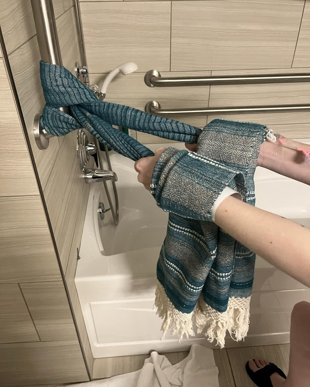 **Have you heard of using a rebozo?**

A rebozo is a traditional Mexican garment&mdash;often a shawl or scarf&mdash;that has been used for centuries in many aspects of life. Beyond its cultural significance, it's also known for its healing and comfor