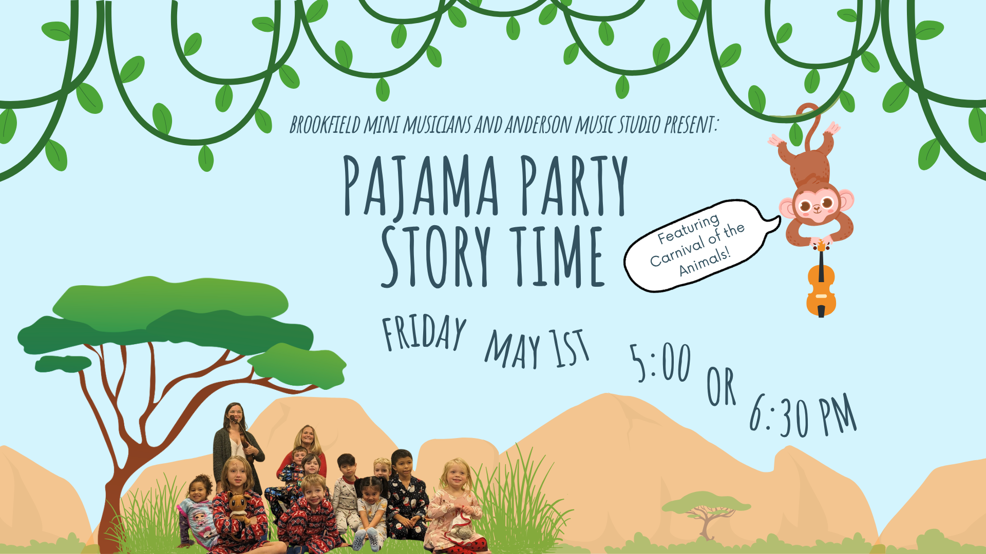 Pajama Party Story Time with Brookfield Mini Musicians