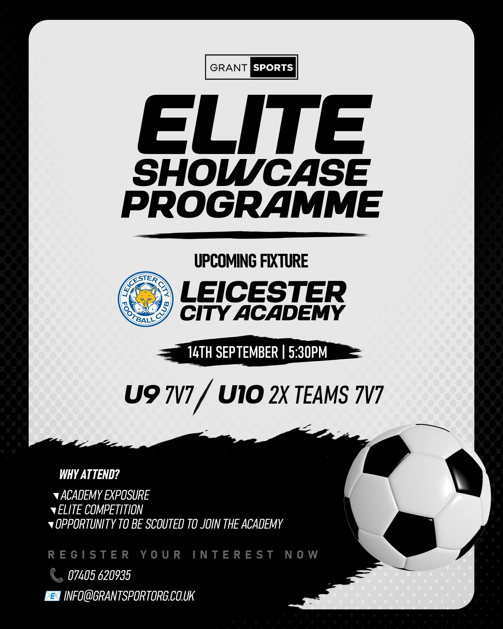 LEICESTER CITY ACADEMY FIXTURE (U9 &amp; U10)