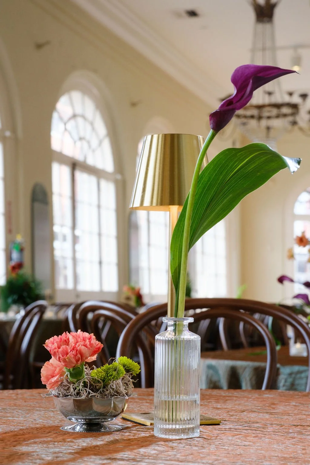 New Orleans wedding and corporate plant rentals. Botanical greenery installations with complementary bloom accents.