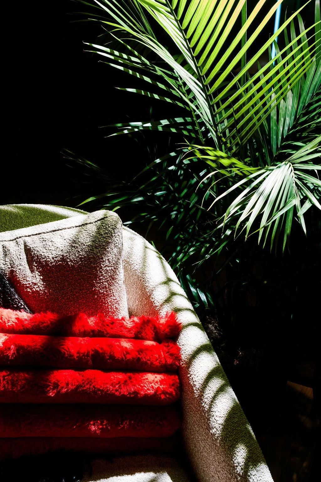 Tropical greenery installations and event styling in New Orleans.