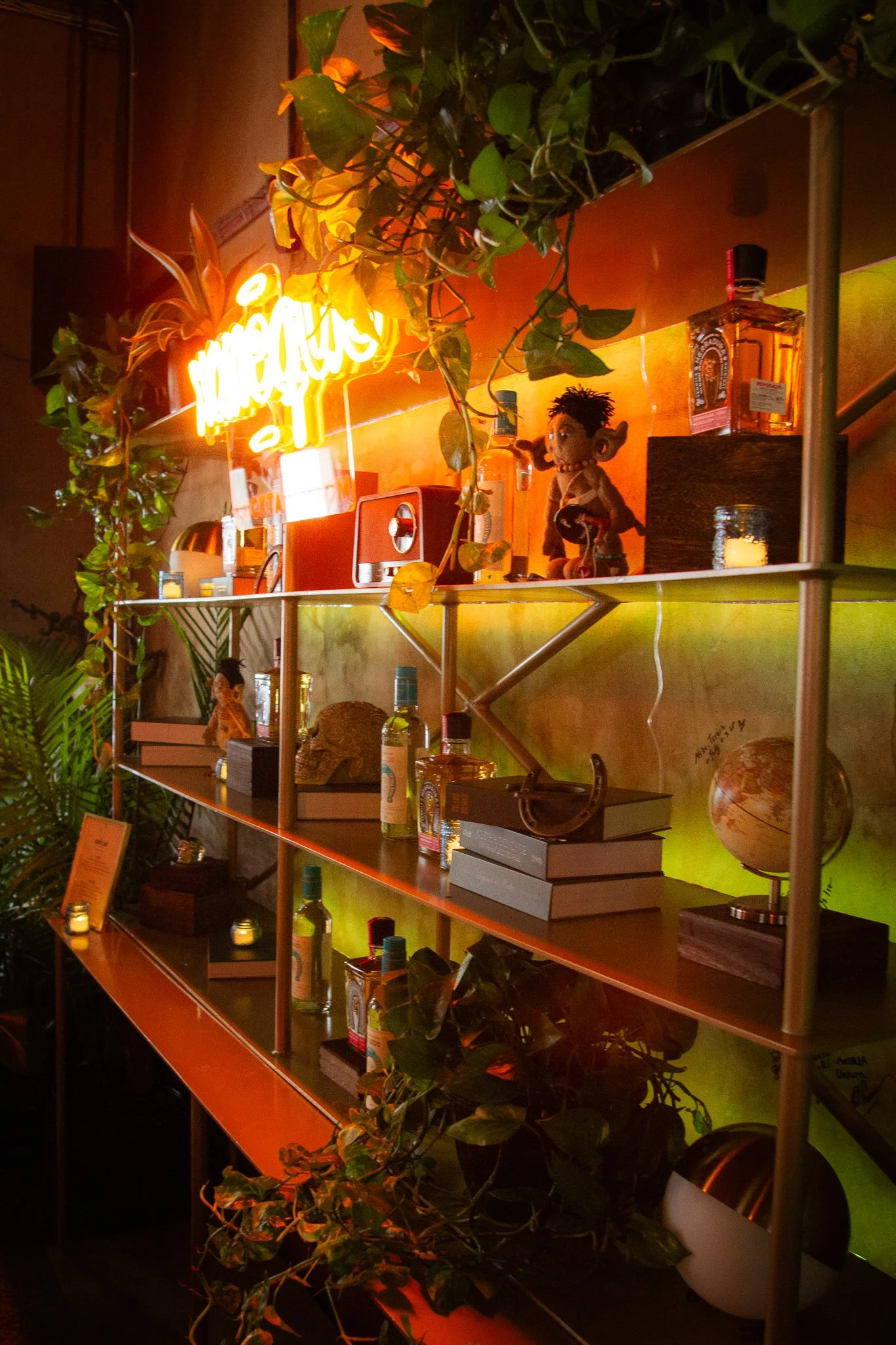 Styled foliage that makes branded displays and bars feel elevated and intentional.