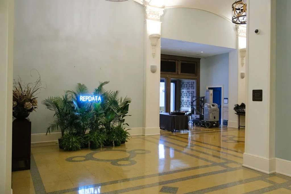 Tropical plant styling for events throughout New Orleans.