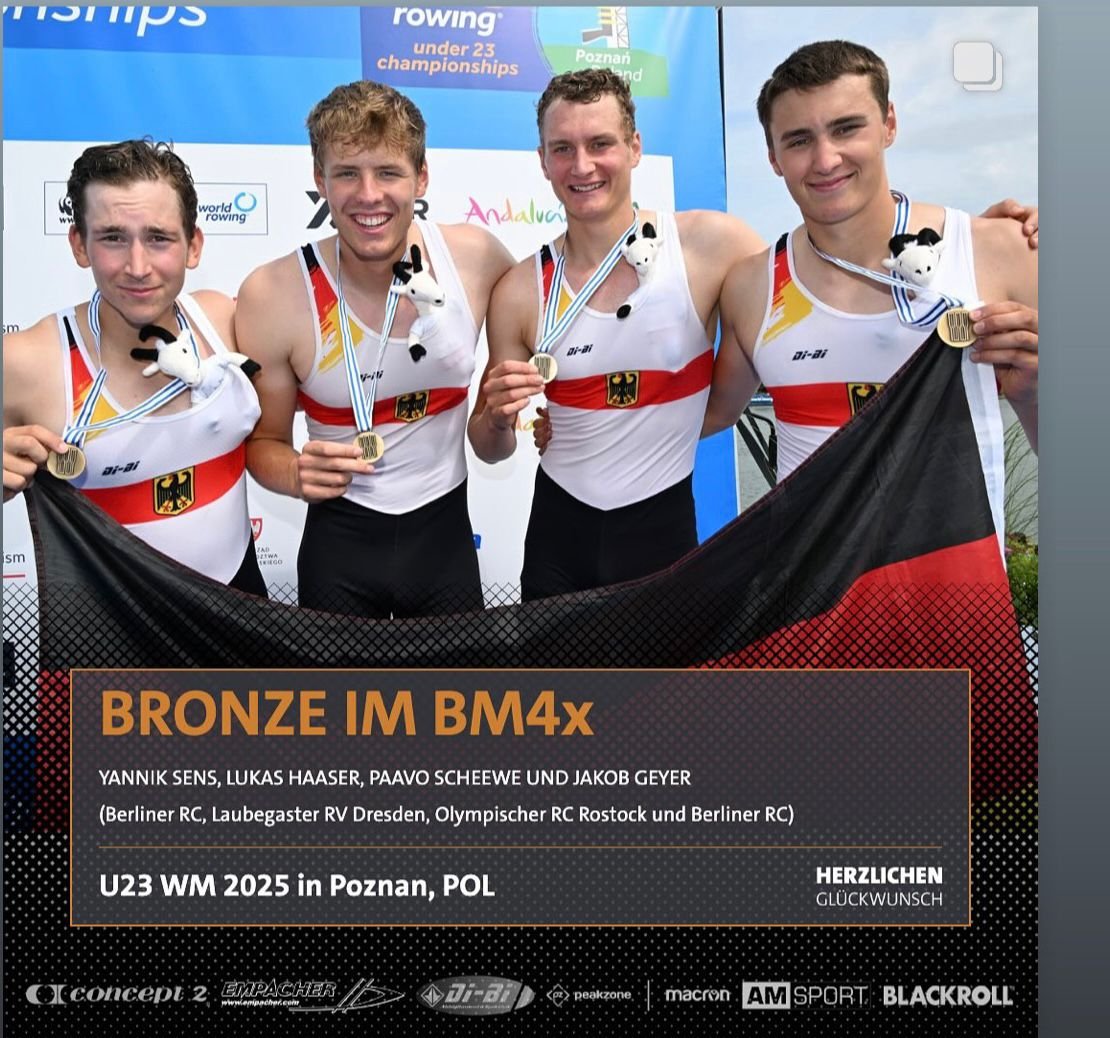 Starke Leistung bei der U23-Weltmeisterschaft in Posen - Jakob Geyer und Yannik Sens gewinnen Bronze!