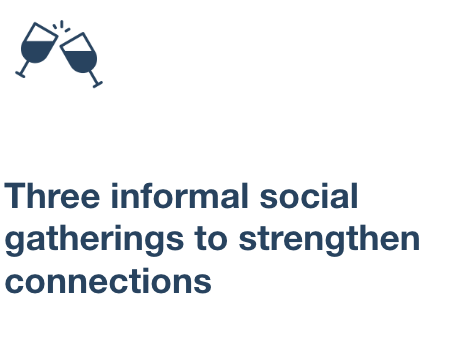 Three informal social gatherings to strengthen connections
