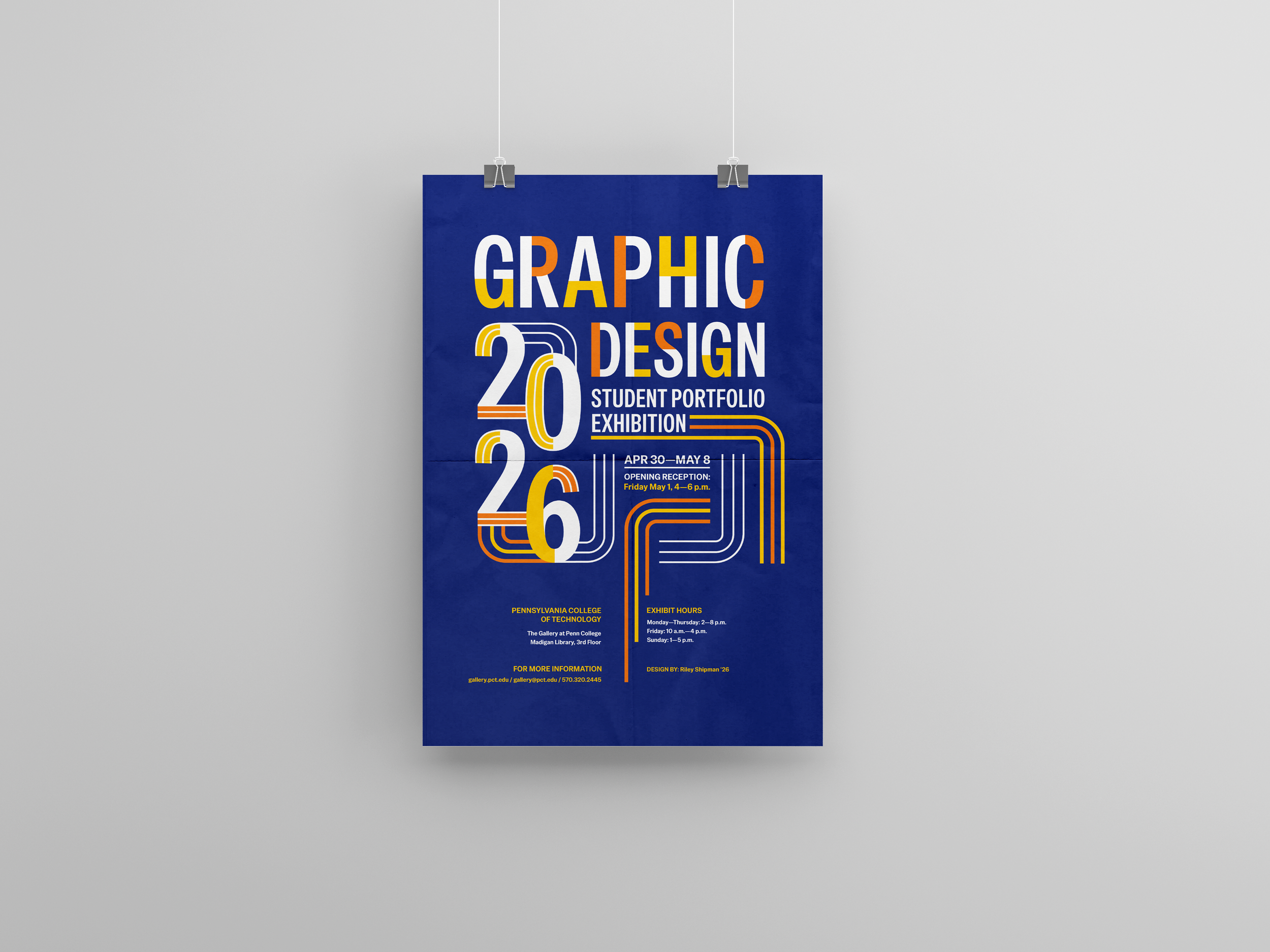 Student Portfolio Exhibition Poster