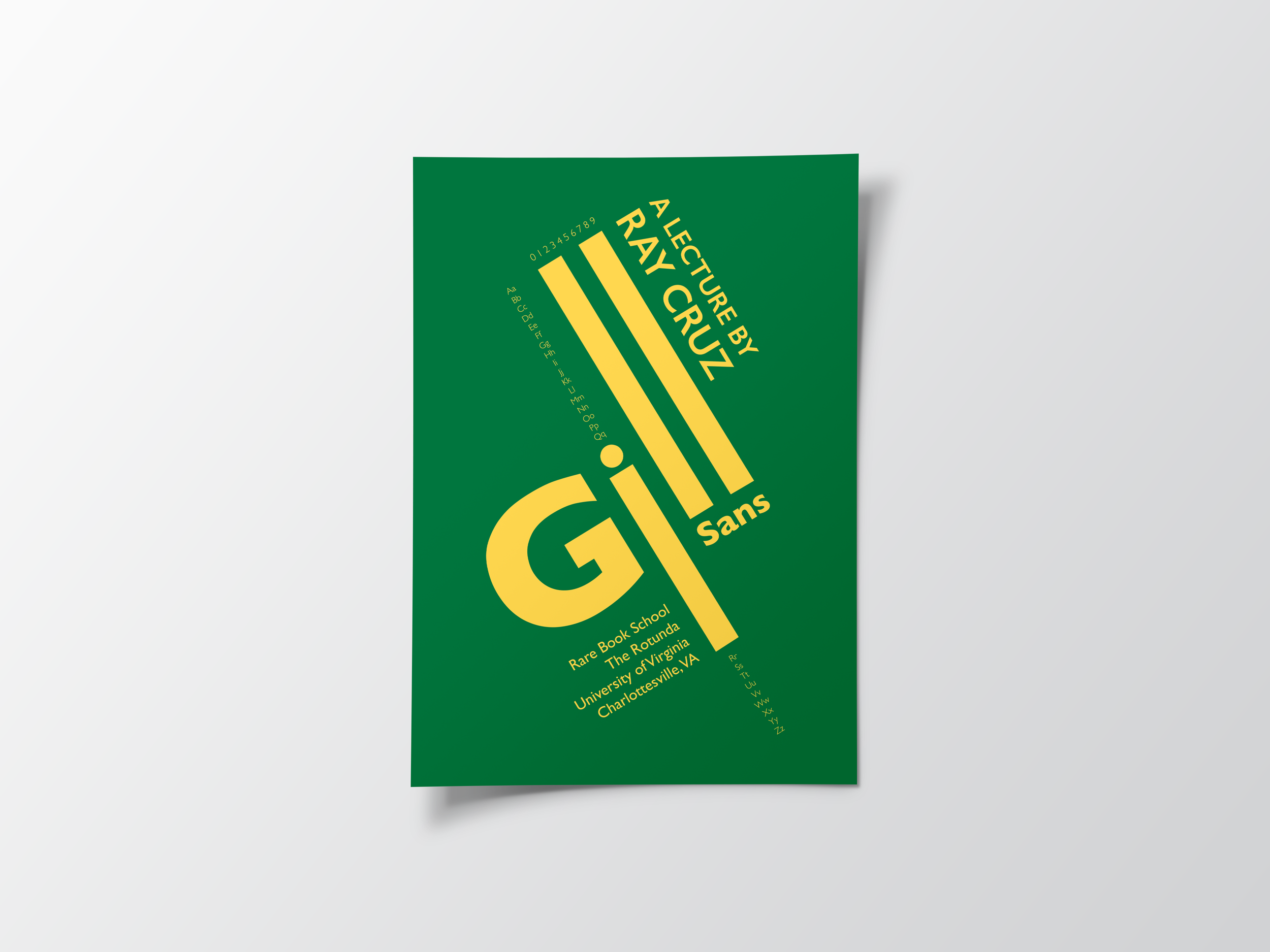 Gill Sans Typography Poster