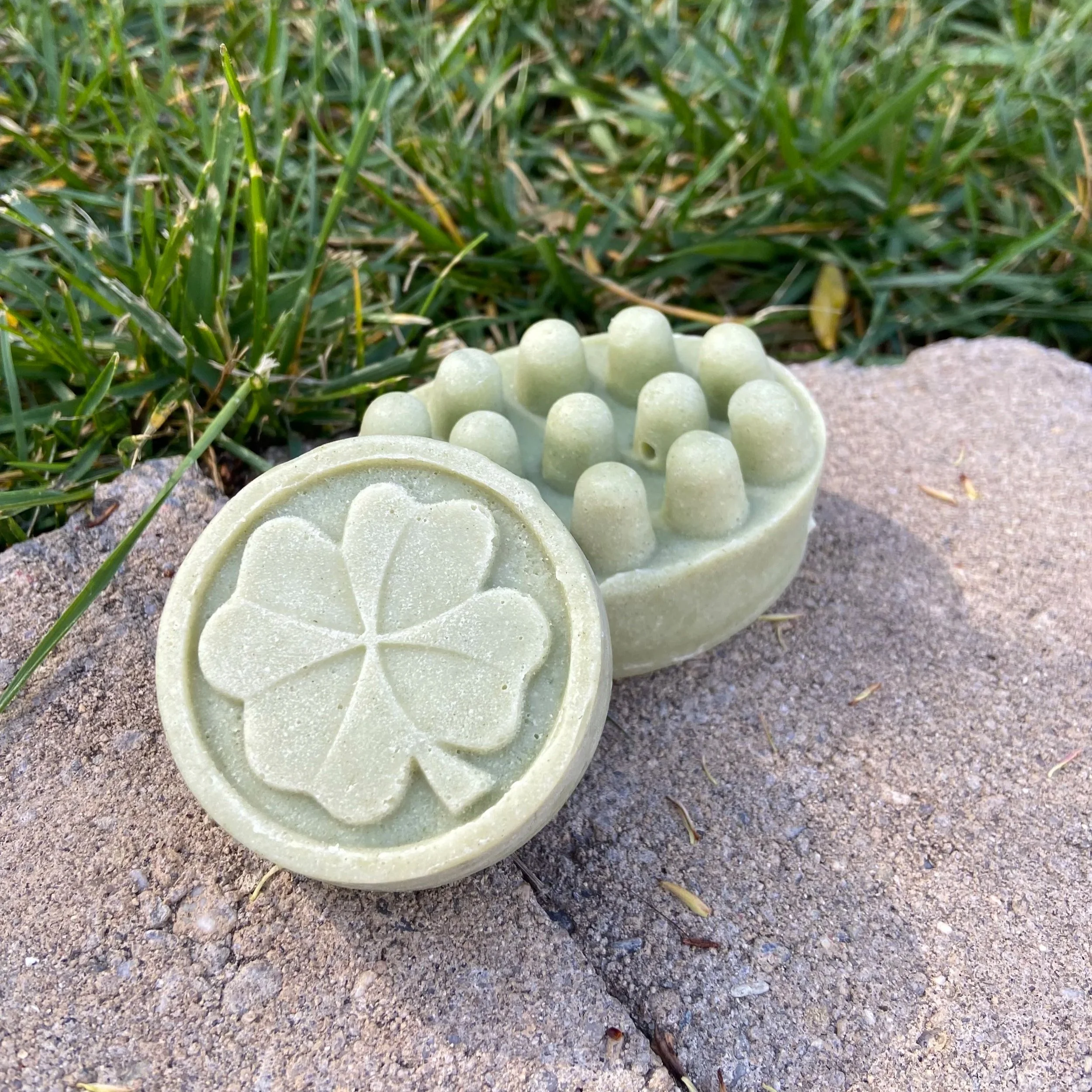 Green clover soap
