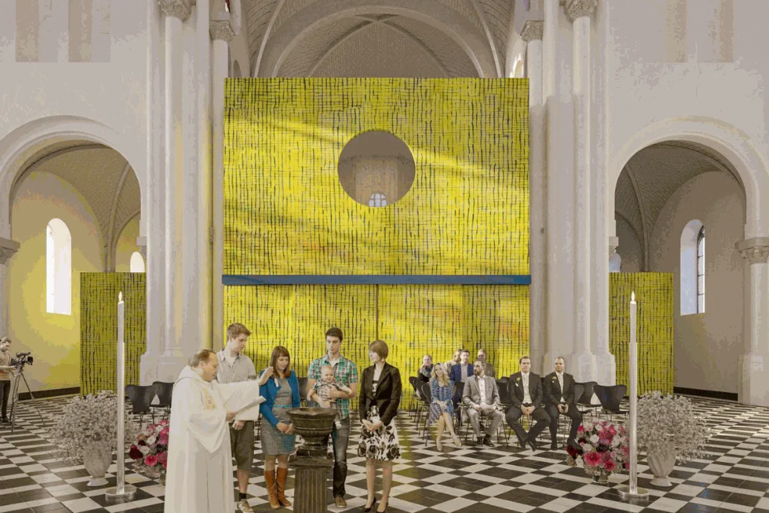 Gesamtkunstwerk Tatjana Gerhard in church, Boekhoute (BE)