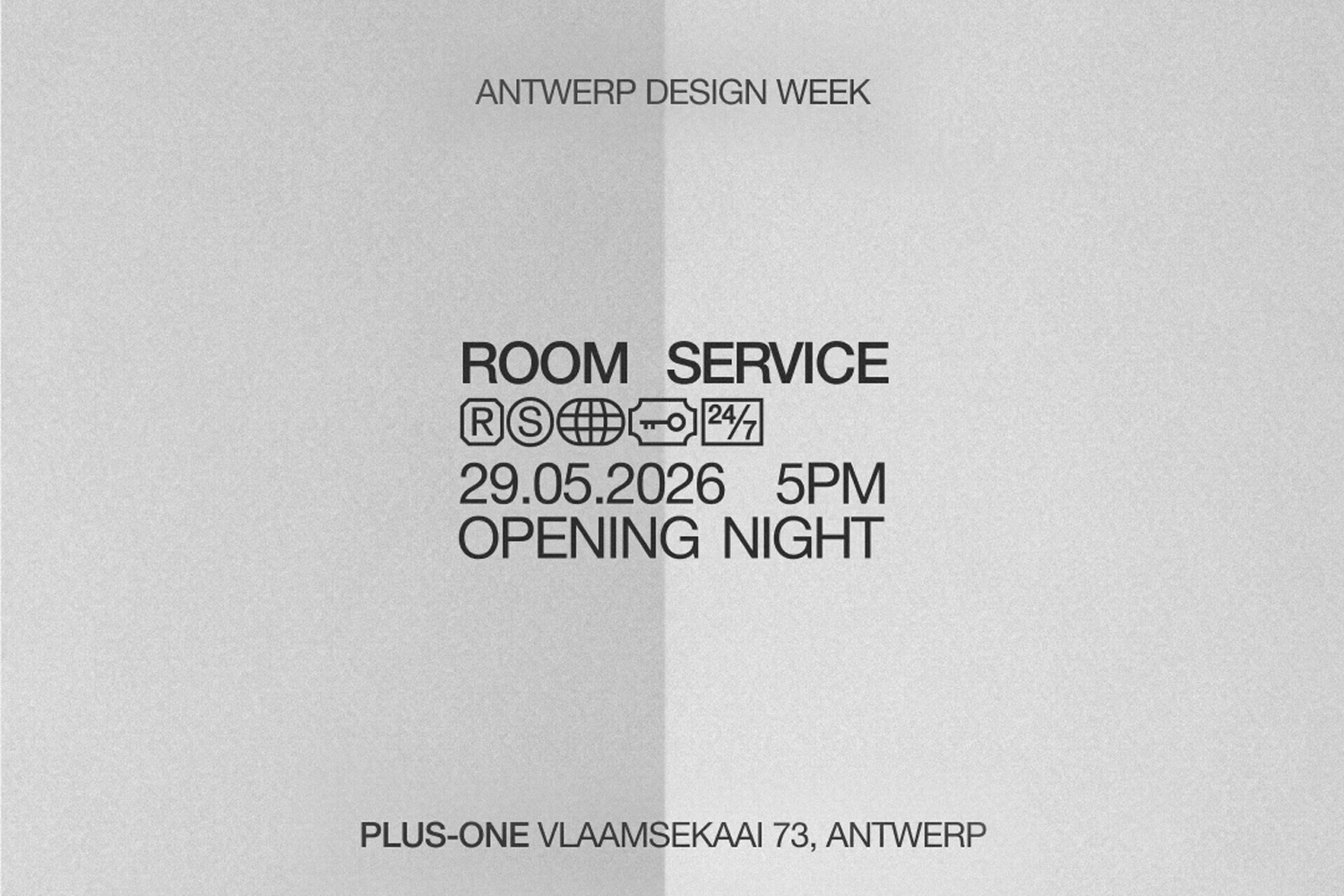 Upcoming: Antwerp Design Week: ROOM SERVICE at +1