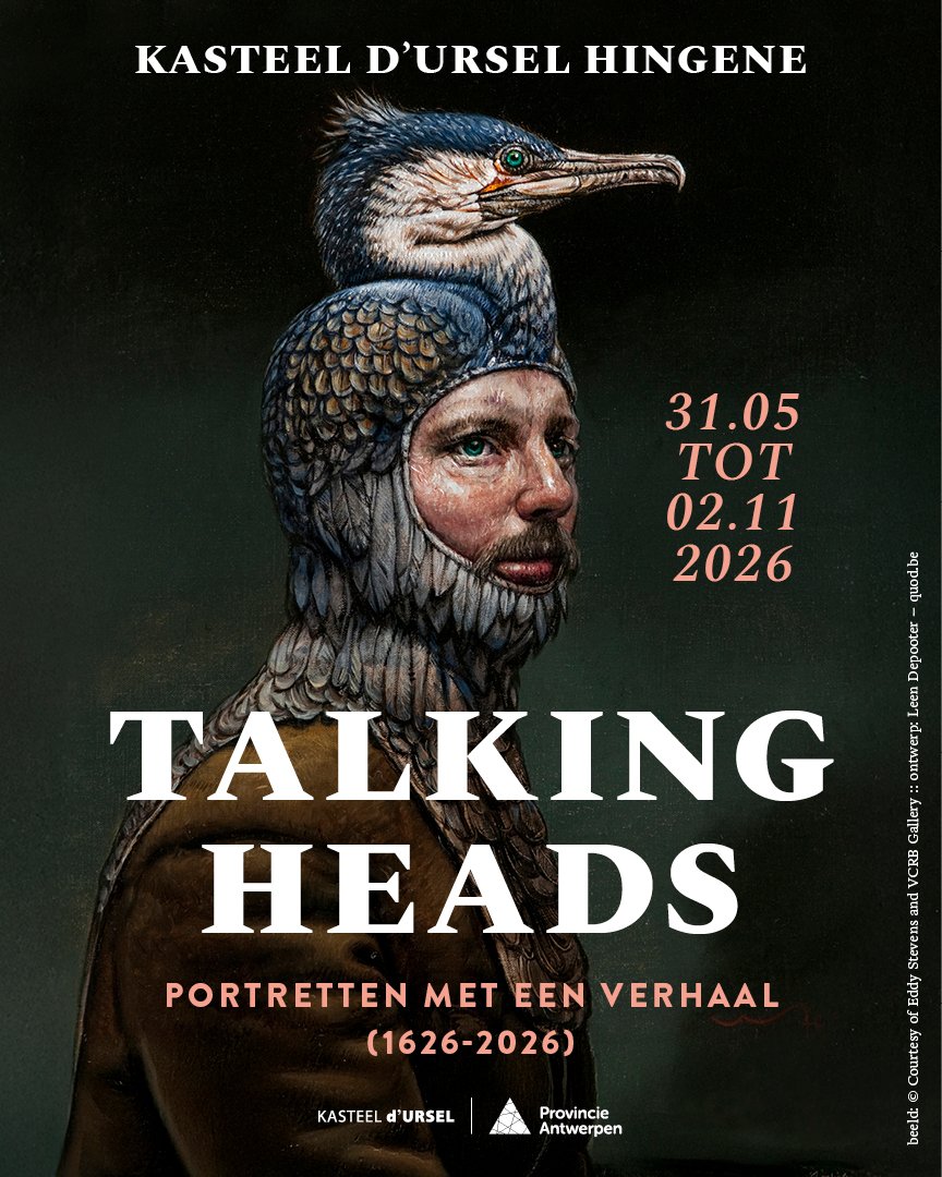 Group exhibition: ‘Talking Heads’ with works by Daan Couzijn at Kasteel D’Ursel, Hingene