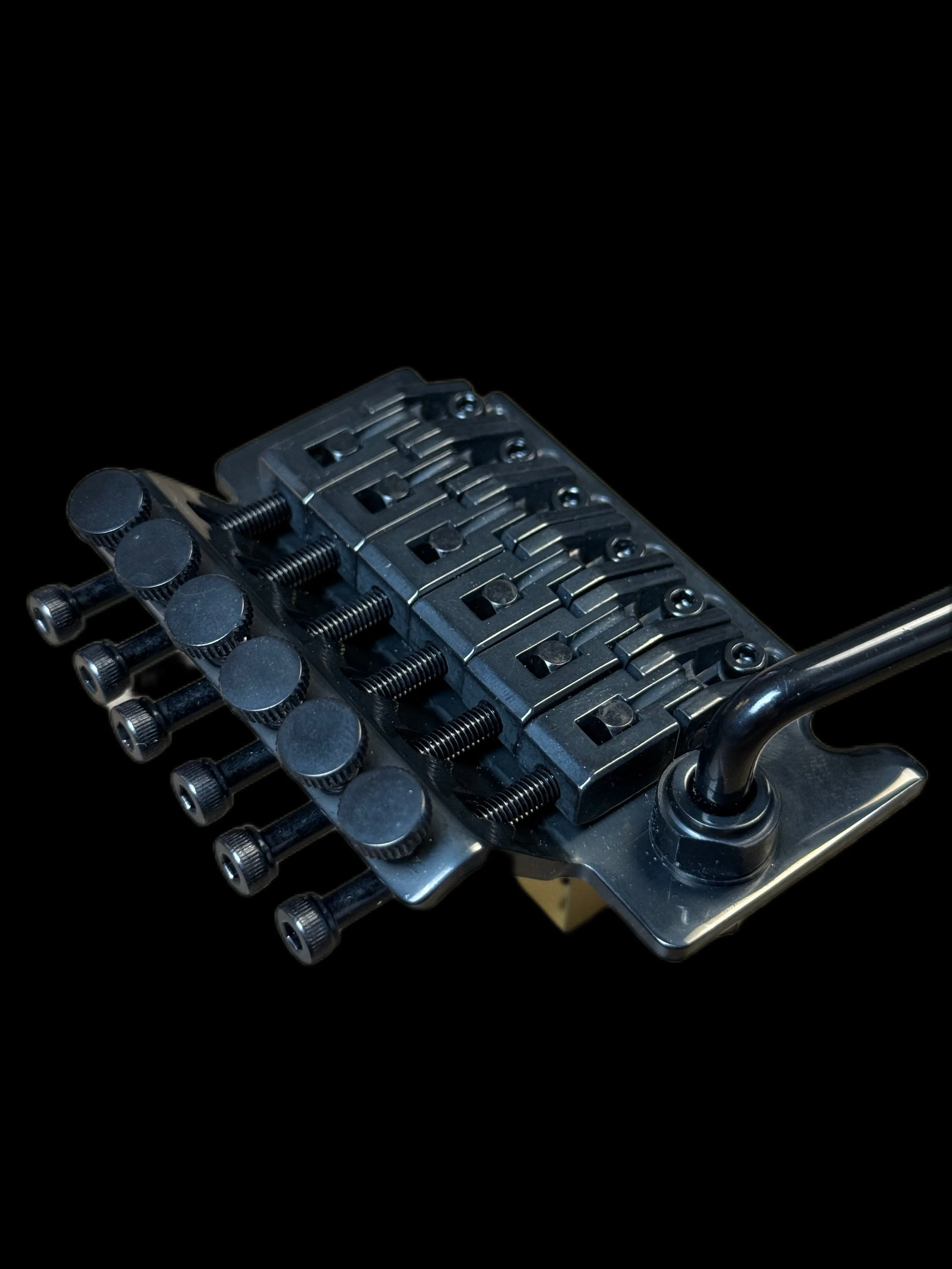 SuperStrat Syndicate - Hot Rod Tremolo System - Stealth Bomber - Stainless Steel & Brass