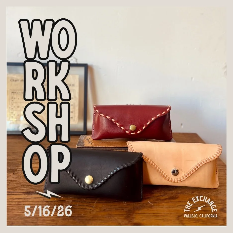 Laced Leather Eyeglass Case Workshop