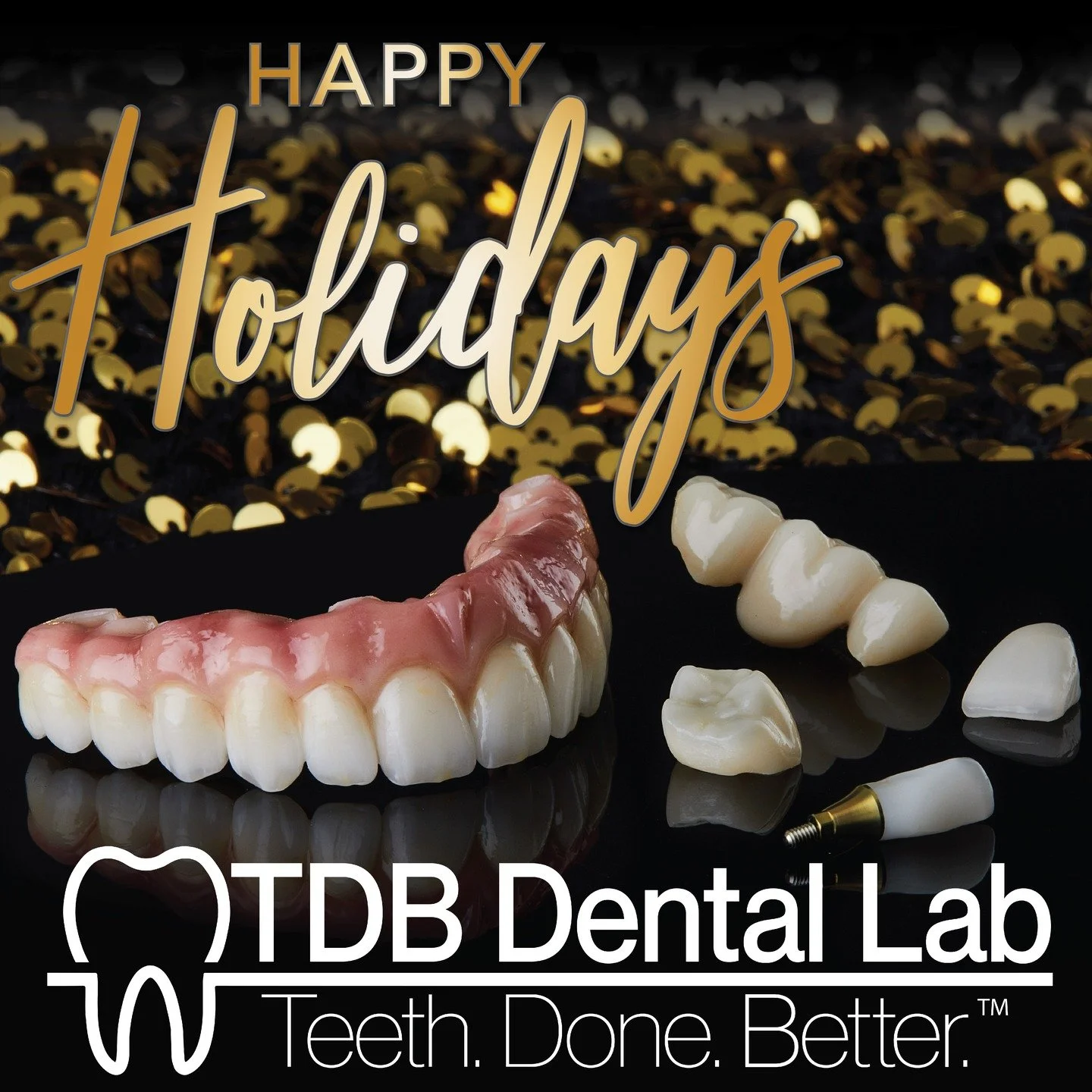 Happy Holidays from TDB Dental Lab!
Wishing you peace, joy, and lots of smiles this season. We&rsquo;re grateful for every partner, every case, and every crown that made this year one to remember.

Here&rsquo;s to an even brighter 2026! 

#HappyHolid