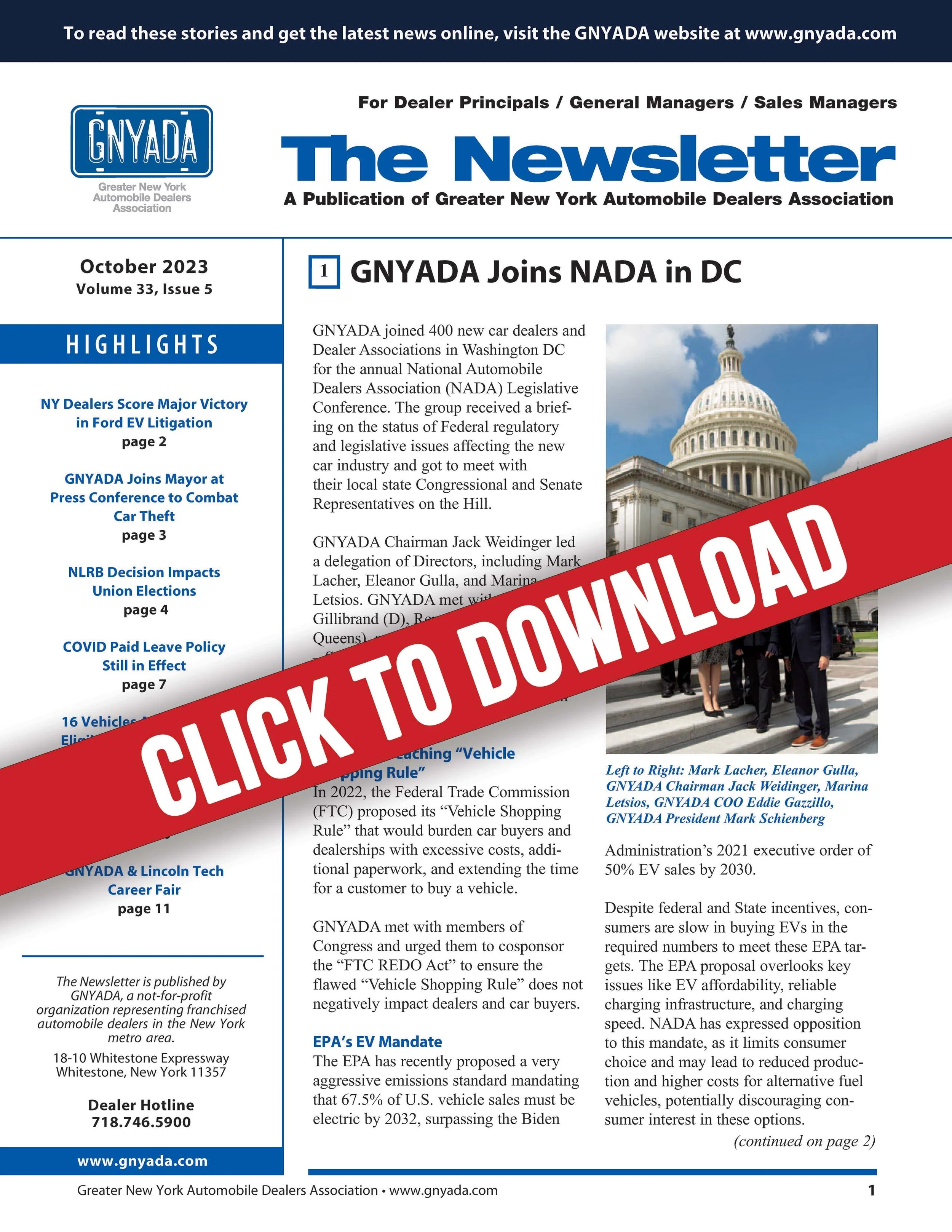 GNYADA October Newsletter