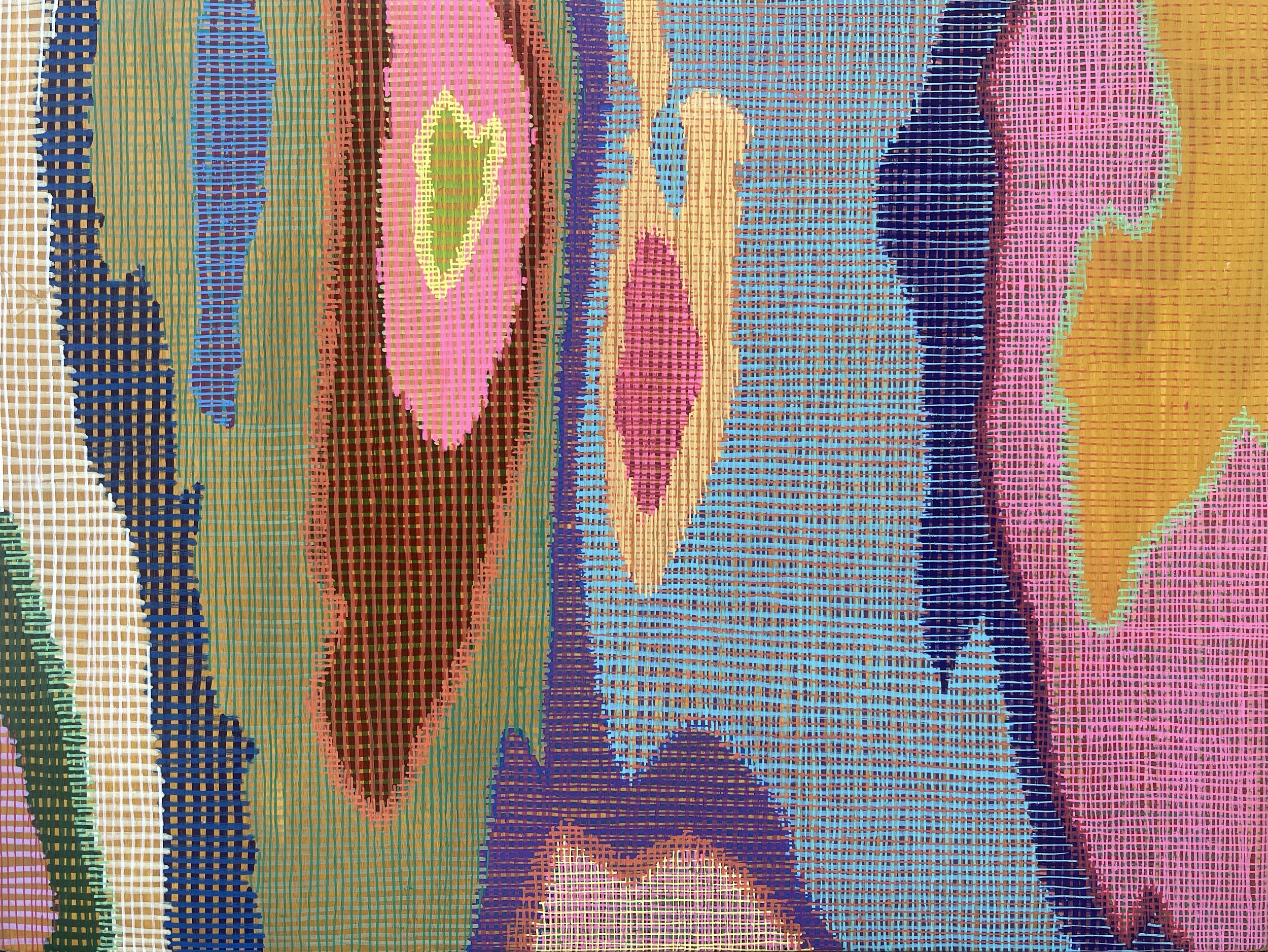 Wild Hearts, 2025
12" by 16" acrylic on wood panel
