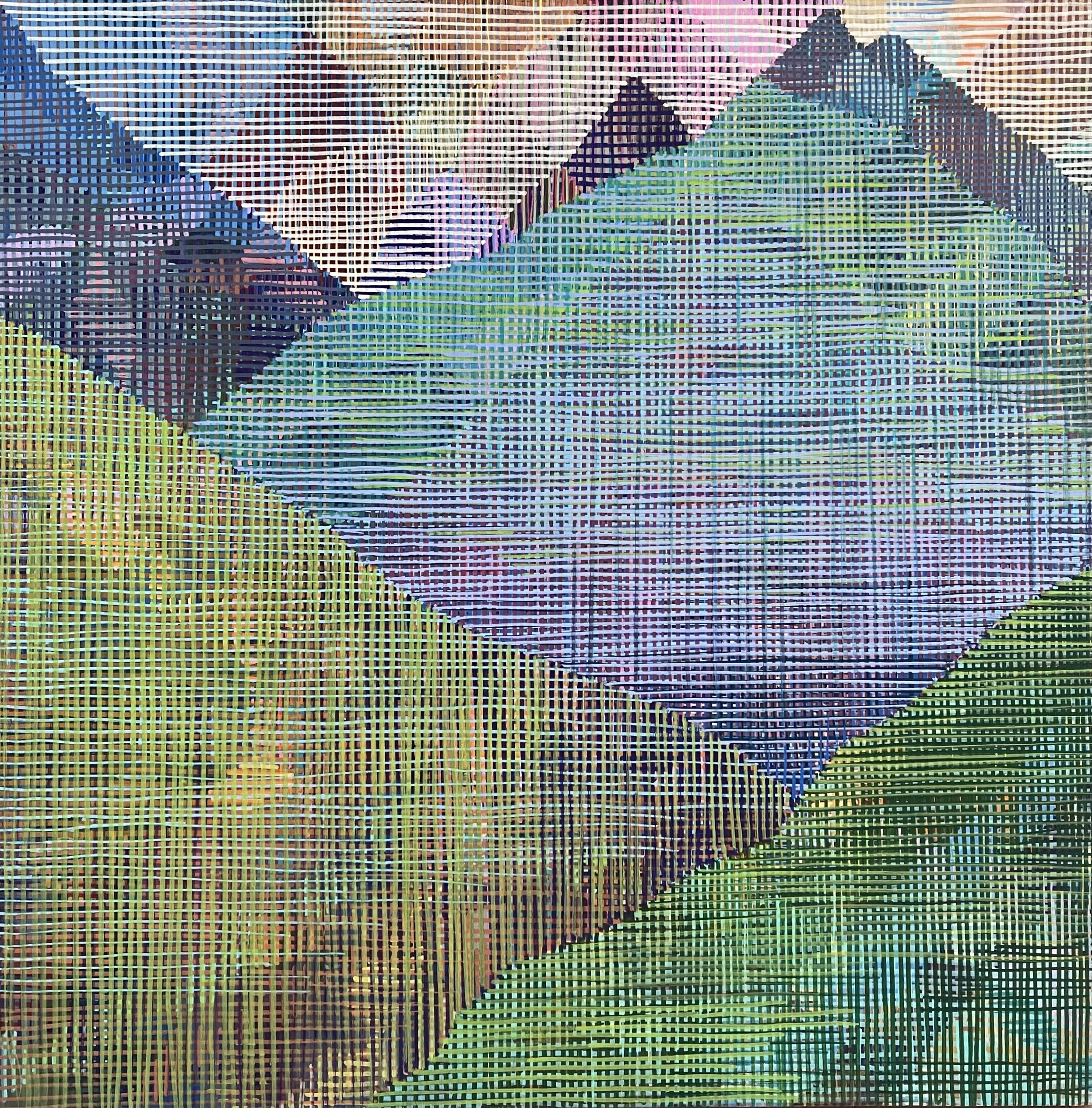 Harmony Hills, 2025
22" by 22" acrylic on wood panel