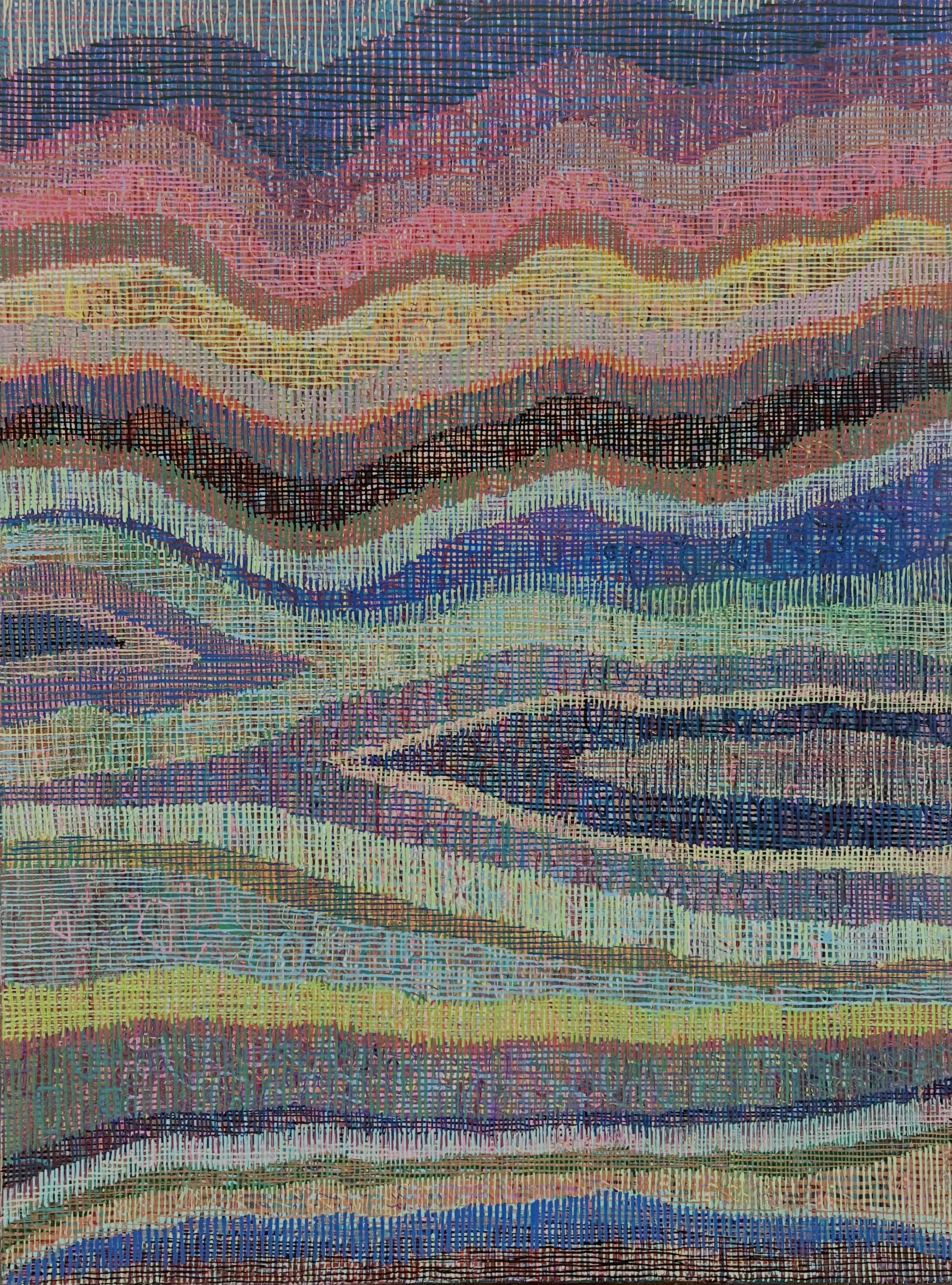 Layers of Becoming, 2024 acrylic on canvas