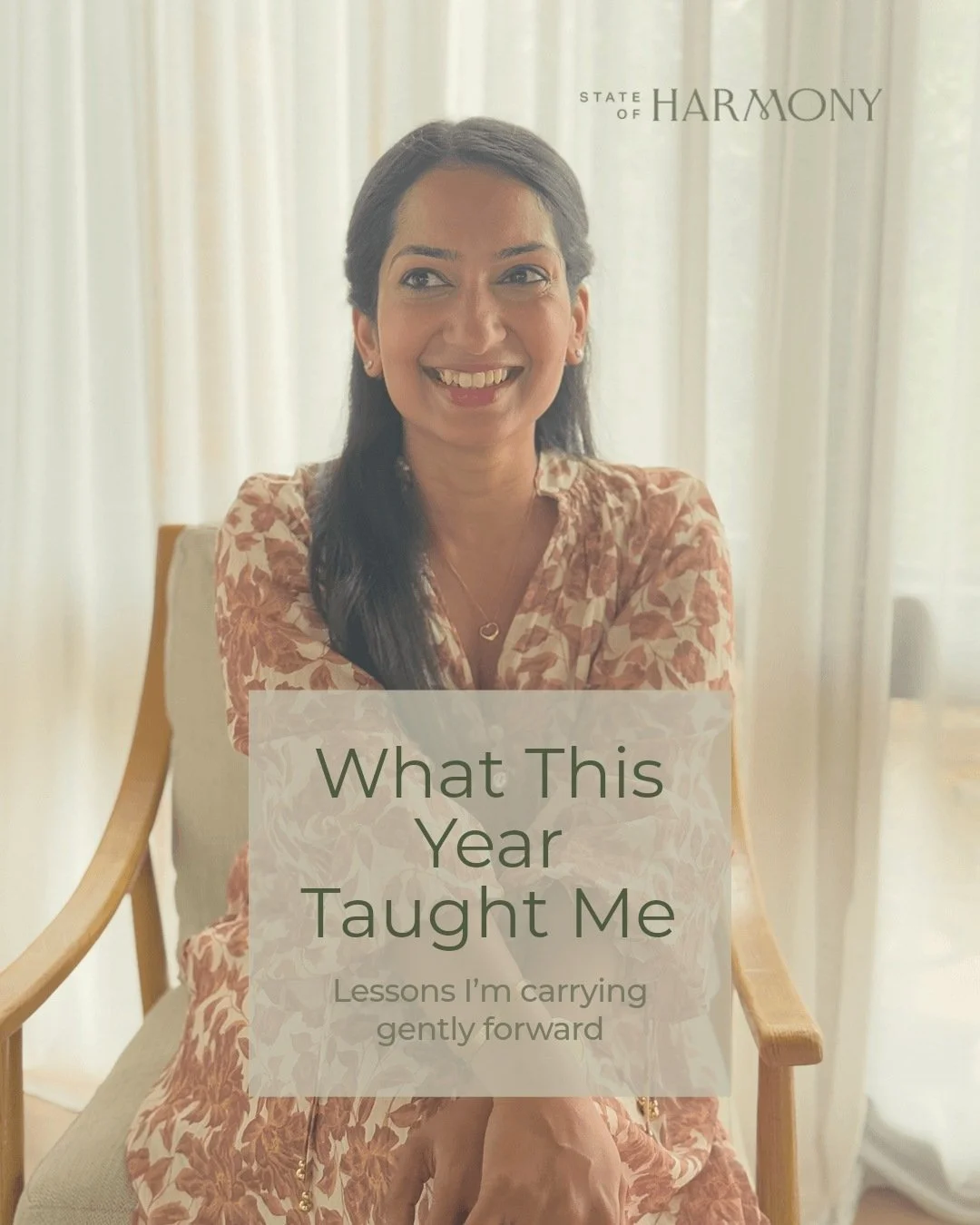 Lessons from this year...

This year wasn&rsquo;t about pushing harder or becoming more.
It asked me to soften, to slow the inner pace, and to listen more deeply.

I learned that boundaries don&rsquo;t shut life down.
They protect my energy and what&