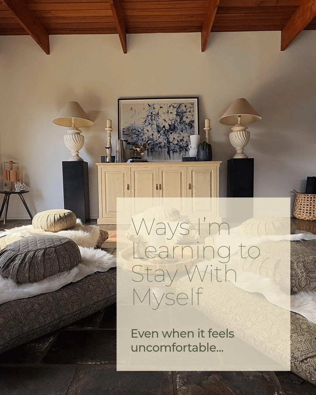 Lately, I&rsquo;ve been learning to stay with myself in new ways.
Not perfectly. Not gracefully all the time.
Just honestly.

Holding my reality when it would be easier to doubt it.
Pausing instead of reacting.
Choosing clarity over keeping the peace