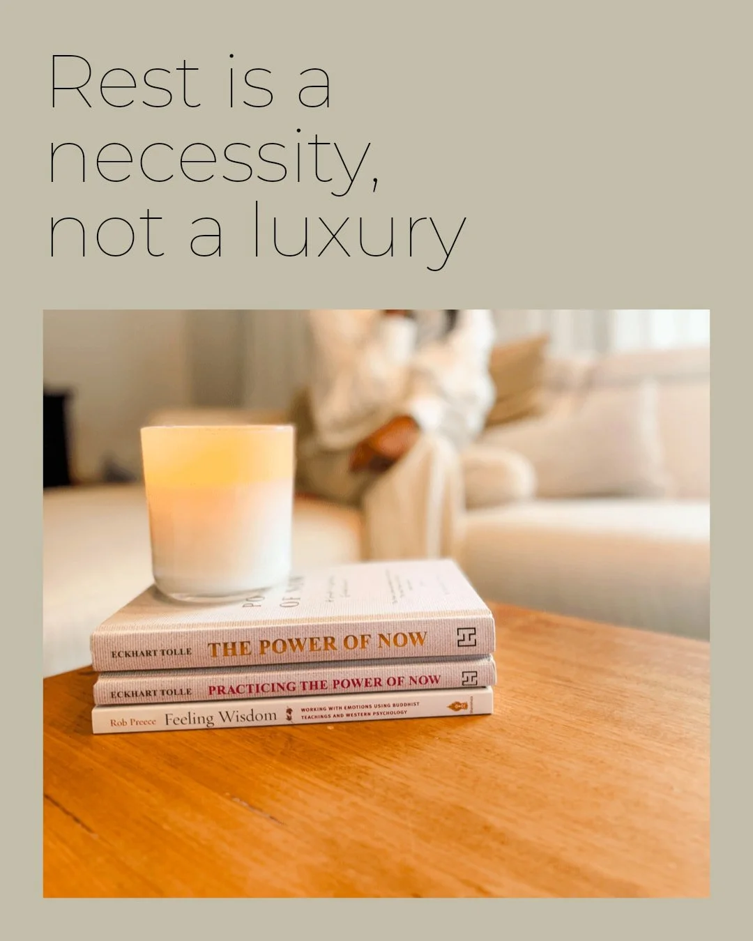 Rest isn't a luxury. It's a necessity.

You don't need to apologise for slowing down.

Our bodies and minds need space to breathe and reset.

Like seasons, our energy flows in cycles. Some days are for doing, some days are for being.

Give yourself p