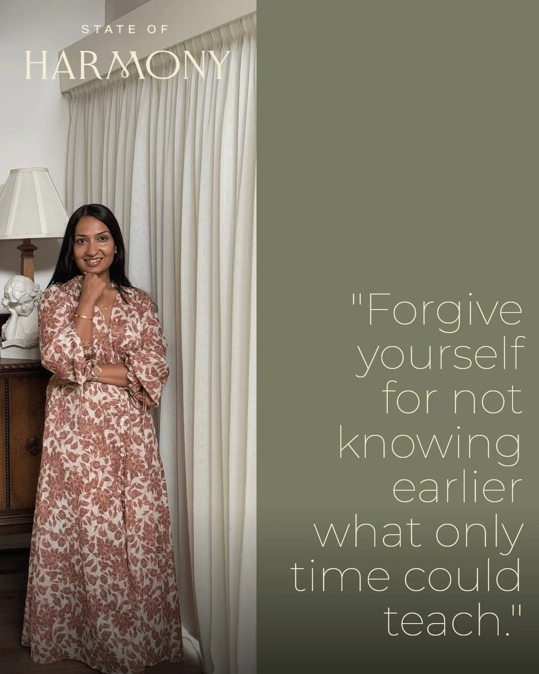 Forgive yourself for not knowing earlier what only time could teach.

We are always learning.
Always evolving.
Always seeing more clearly as life unfolds.

The version of you from years ago made choices with the awareness she had then.
Not the awaren