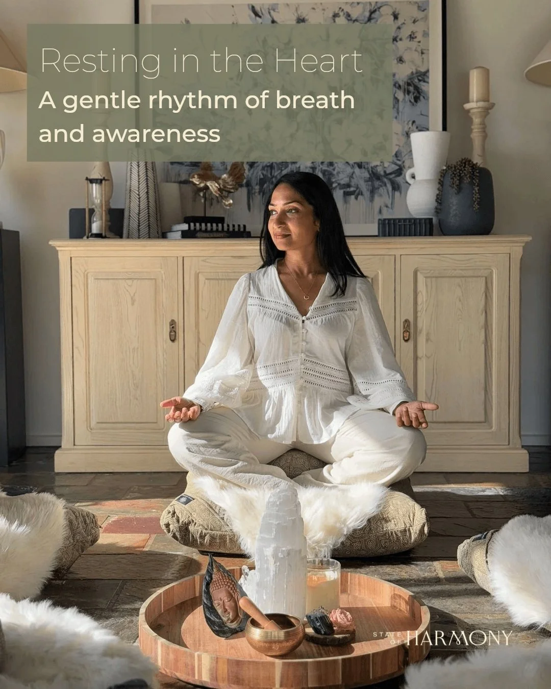 When was the last time you truly felt your breath in your heart? 

In our Wednesday meditation, we gently slowed the breath and invited awareness to the quiet rhythm beneath the mind's chatter &mdash; the steady presence of the heart. 

If you're fee