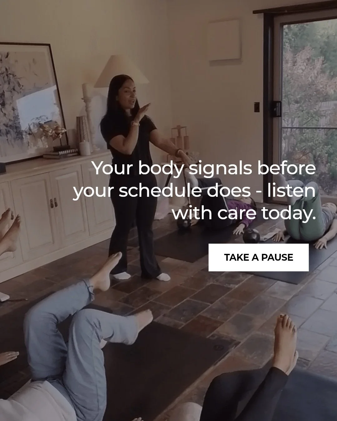 Sometimes your body gently asks you to slow down, before your calendar ever gives you permission to pause.

It might show up as tiredness, tension, restlessness, or that quiet feeling of needing space.

These gentle signals are reminders that rest is