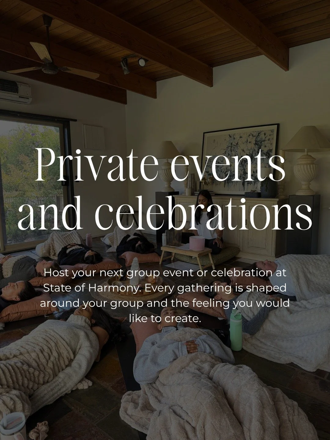 Some of the loveliest gatherings are the ones where everyone gets to slow down together.

Not long ago, I had the joy of holding a private meditation event for a beautiful mum-to-be, 36 weeks along, gathered with her closest friends to mark her baby 